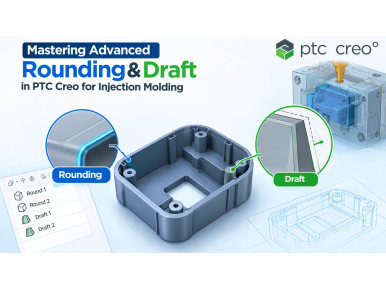 Mastering Advanced Rounding & Draft in PTC Creo for Injection Molding